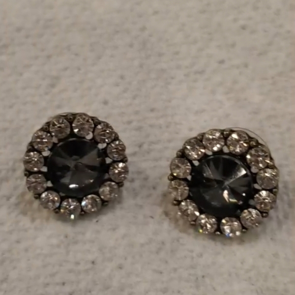 Vintage Rhinestone Big Stud Earring 🌴 - Picture 7 of 9